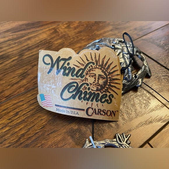 Carson Freeport Pewter Hanging Deer Hunting Wind Chime Silver Color USA Country - Picture 2 of 8